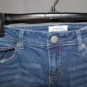 AEROPOSTALE LOW RISE BOOTCUT BLUE DISTRESSED JEANS